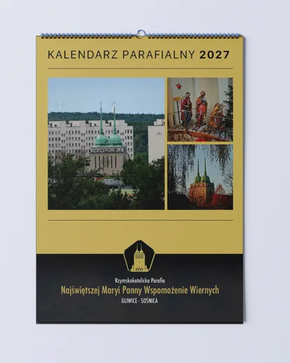 Kalendarz parafialny Gliwice-Sośnica, Parafia NMP Wspomożenia Wiernych, A3 na rok 2027
